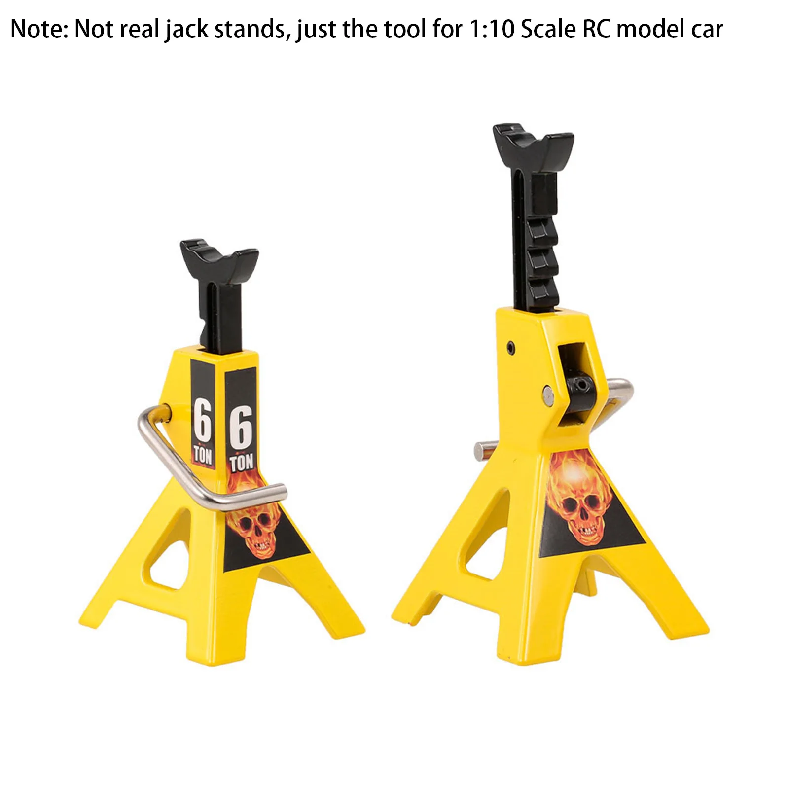 RCZIPROY 2PCS RC 잭 브래킷 3T 6T 금속 높이 조절 가능 아날로그 부품 (1/10 RC 크리퍼 Axial Traxxas TRX4 업그레이드 부품용)