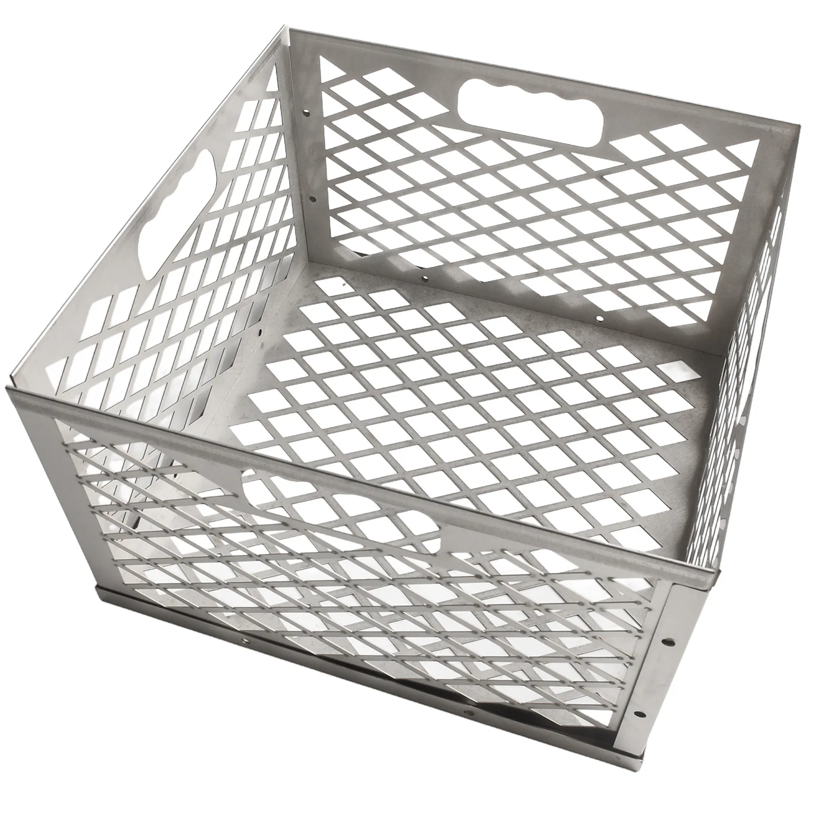 Firebox Basket with Door Clamps Compatible with For Oklahoma Heights For BANDERA 3-in-1 Offset Smokers Stainless Build