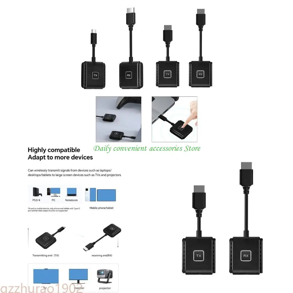 

97QB Wireless Transmitter Long Distance Monitors Wireless Video Transmitter Receiver