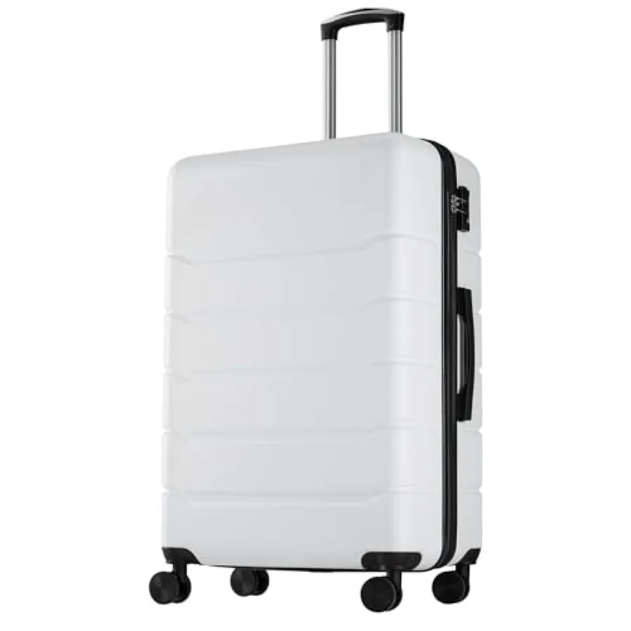 

Чемодан ch Luggage с жестким корпусом и колесами-спиннерами, легкий, из ABS-пластика, для регистрируемого багажа, с замком TSA, расширяемый, средний размер S