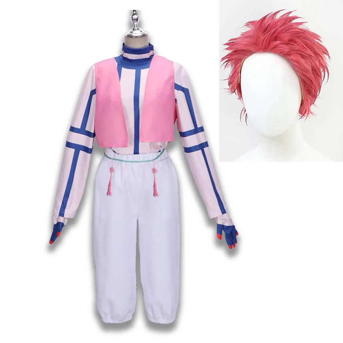 Men Anime Demon Slayer Kimetsu no Yaiba Akaza Cosplay Costume