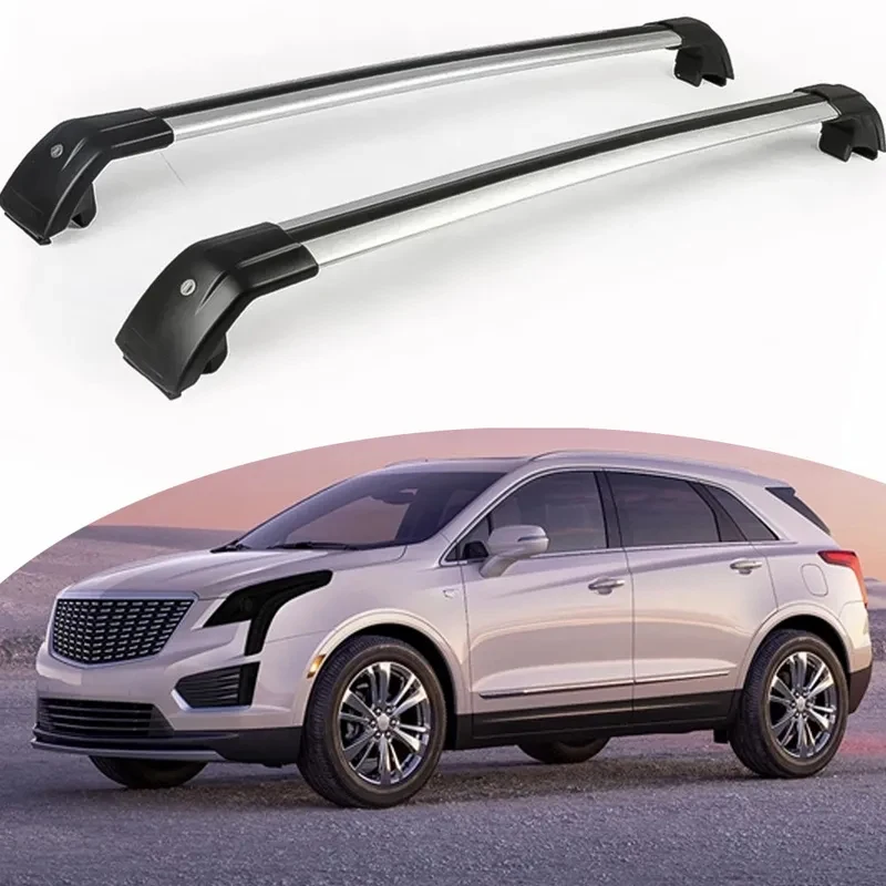 

High Quality 2PCS Black Bar Ajustable Fits XT5 2017-2025 Roof Rail Rack Lockable Cargo Bars Premium Car Accessories