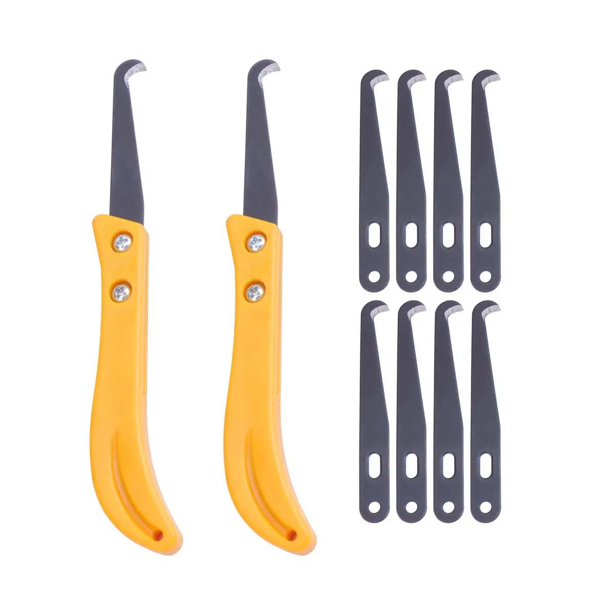 2 قطعة هوك الفجوة سكين أداة إصلاح البلاط إزالة البقع العنيدة قوس مقبض مريح سهلة التحكم تطبيقات واسعة