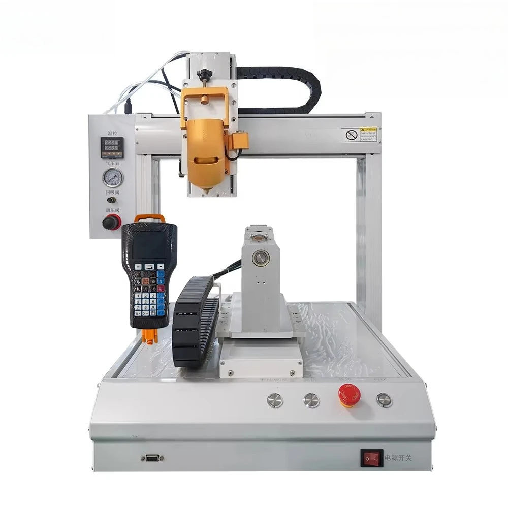 Four Axis Hot Melt Glue Dispenser Spraying Machine Universal Automatic Silicone/epoxy Resin/UV Glue Dispensing Machine