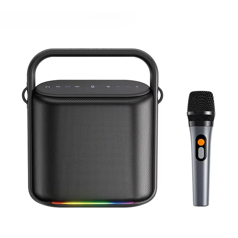 120W high power bluetooth speaker 12000mAh battery high fidelity portable karaoke speaker with ligh