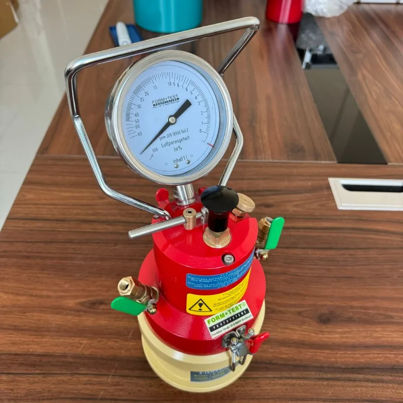 

1L Hydraulic Electronic Cement Mortar Air Content Tester Manual Power Concrete Testing Measurement Tool with 1-Year Warranty