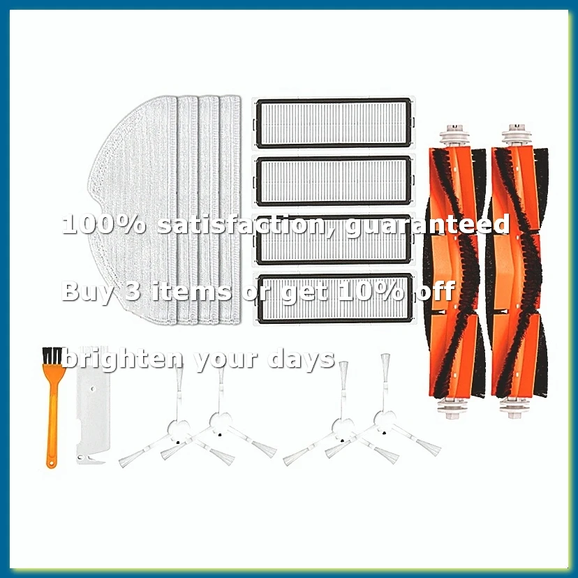 ●For Robot Vacuum Mop 2C Cleaner XMSTJQR2C Replacement Spare Parts Accessories Main Brush Side Brush Mop Rag-ABFB