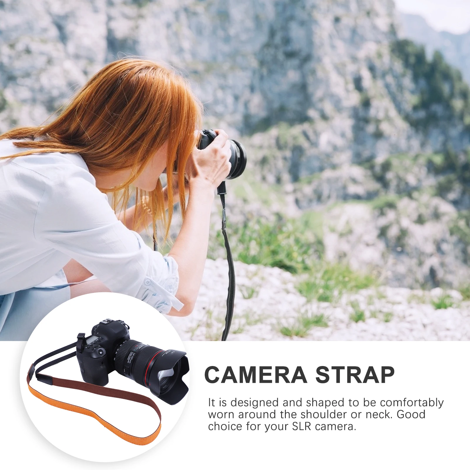 

1pc Camera Shoulder Strap Belts High-Grade Durable Denim Design Comfortable Wide Strap Adjustable Length For Camera Neck Use