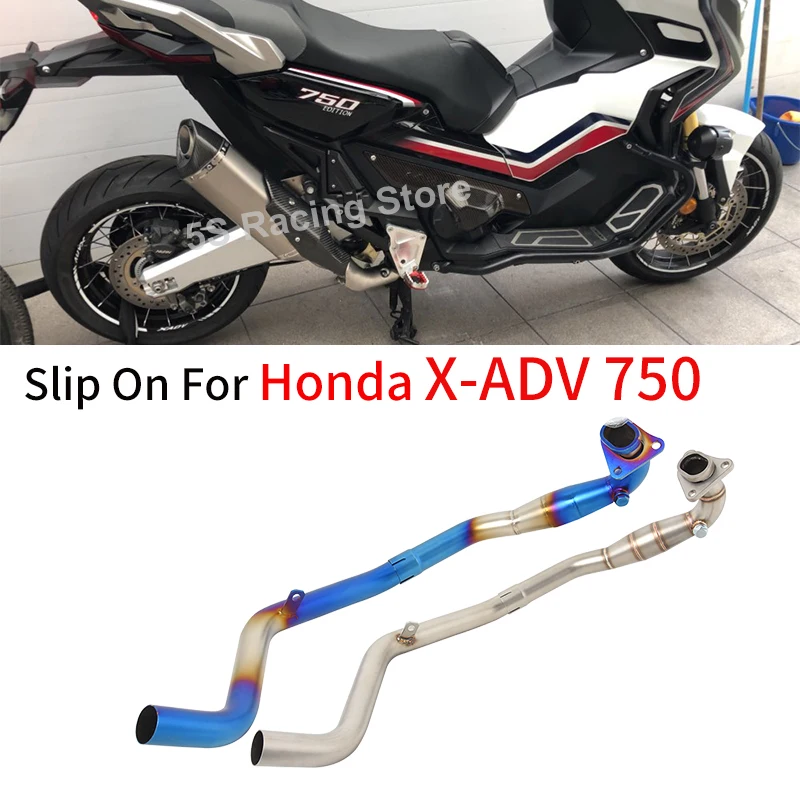 

Для Honda X-ADV 750 X ADV750 XADV 750 выхлопная труба для мотоцикла Espace Moto полная система передняя Соединительная труба оригинальный глушитель