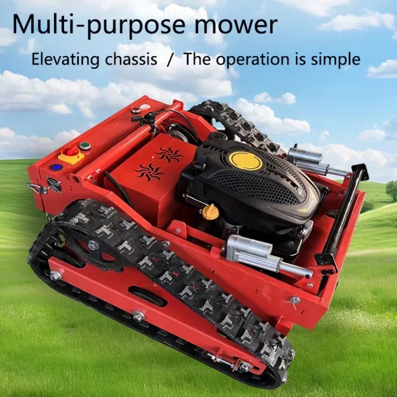 FOR Battery Remote Control Crawler Lawn Mower Electric Lawn Mower Robot Lawn Mowers for Grass Cutting