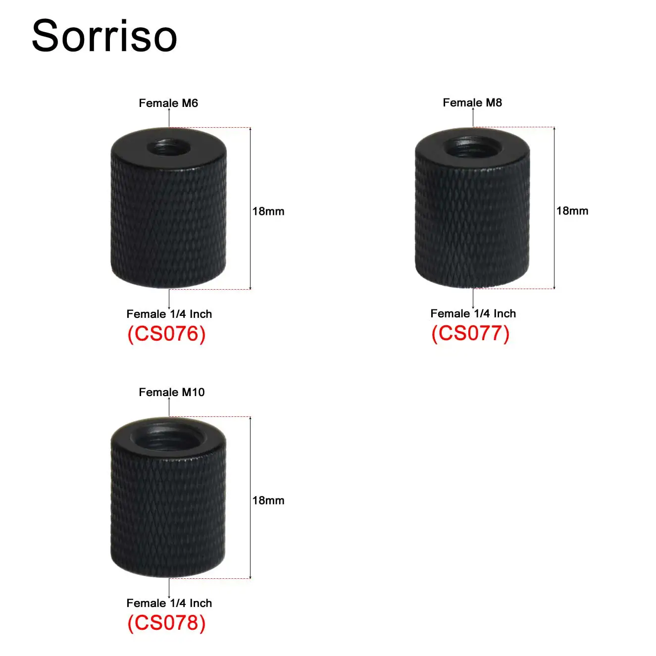 나사 암 1/4 인치 ~ 1/4 "3/8" M4 M5 M6 M8 M10 마운트 어댑터 카메라 DSLR 라이브 플래시 삼각대, 몬포드 브래킷 라이트 스탠드