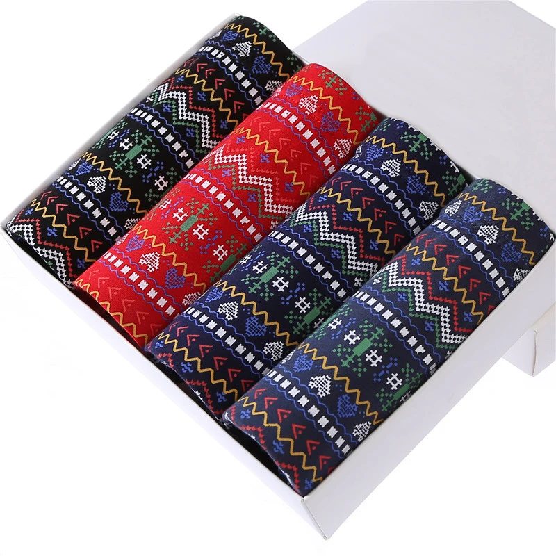 Mens Underwear Bamboo Fiber Boxer Shorts Modal Panties Sexy Print Underpants Breathable Boxers Male Underwears L-5XL