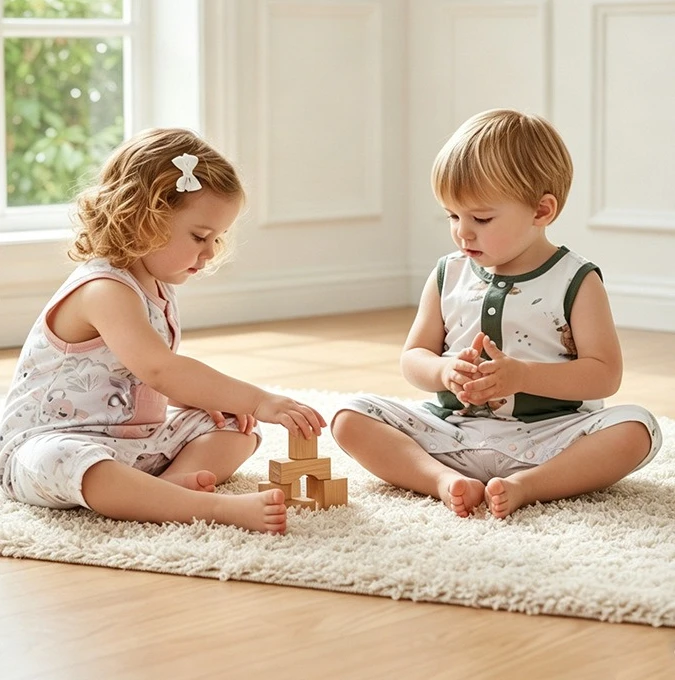 Baby Sleeveless Romper 2026 Summer Fashion New Cool Feeling Non-Sweaty Baby Homewear Air Conditioning Clothes