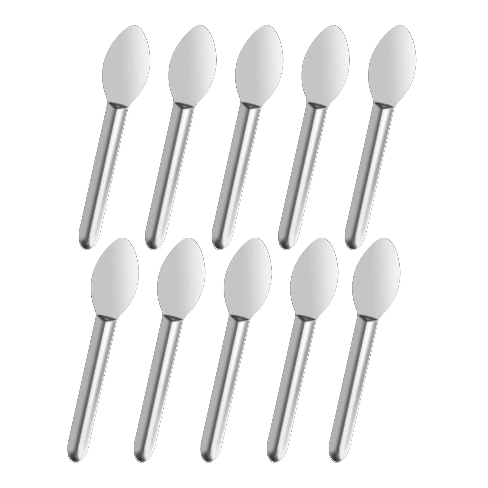 Espátula De Enchimento Da Cápsula, Colher De Laboratório De Aço Inoxidável, Mini Colher para Cap Gel Rápido, Máquina De Enchimento De Comprimido De Enchimento Da Cápsula, 10Pcs