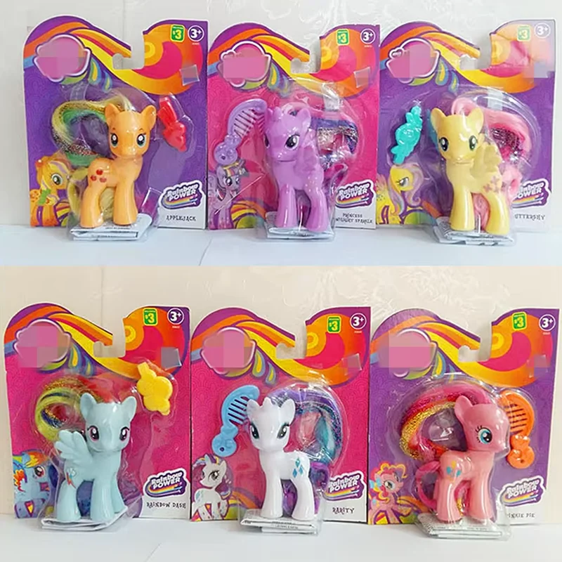 Hasbro My Little Pony Rainbow Power Fluttershy Princess Twilight Sparkle Pinkie Applejack Rarity Rainbow Dash Action Figure