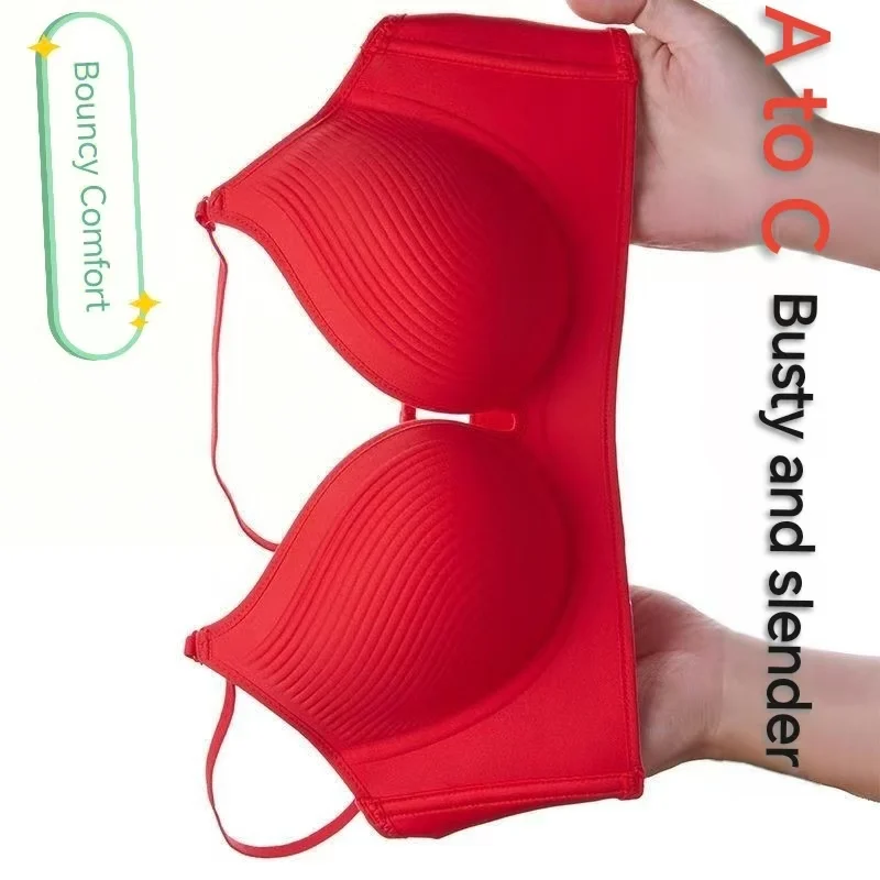 (Bras For Small Breast And Flat Chests)Women‘s Ultra-Thick 10cm Lingerie Seamless Push Up Small Breast Lift Adjustable Bra view 5