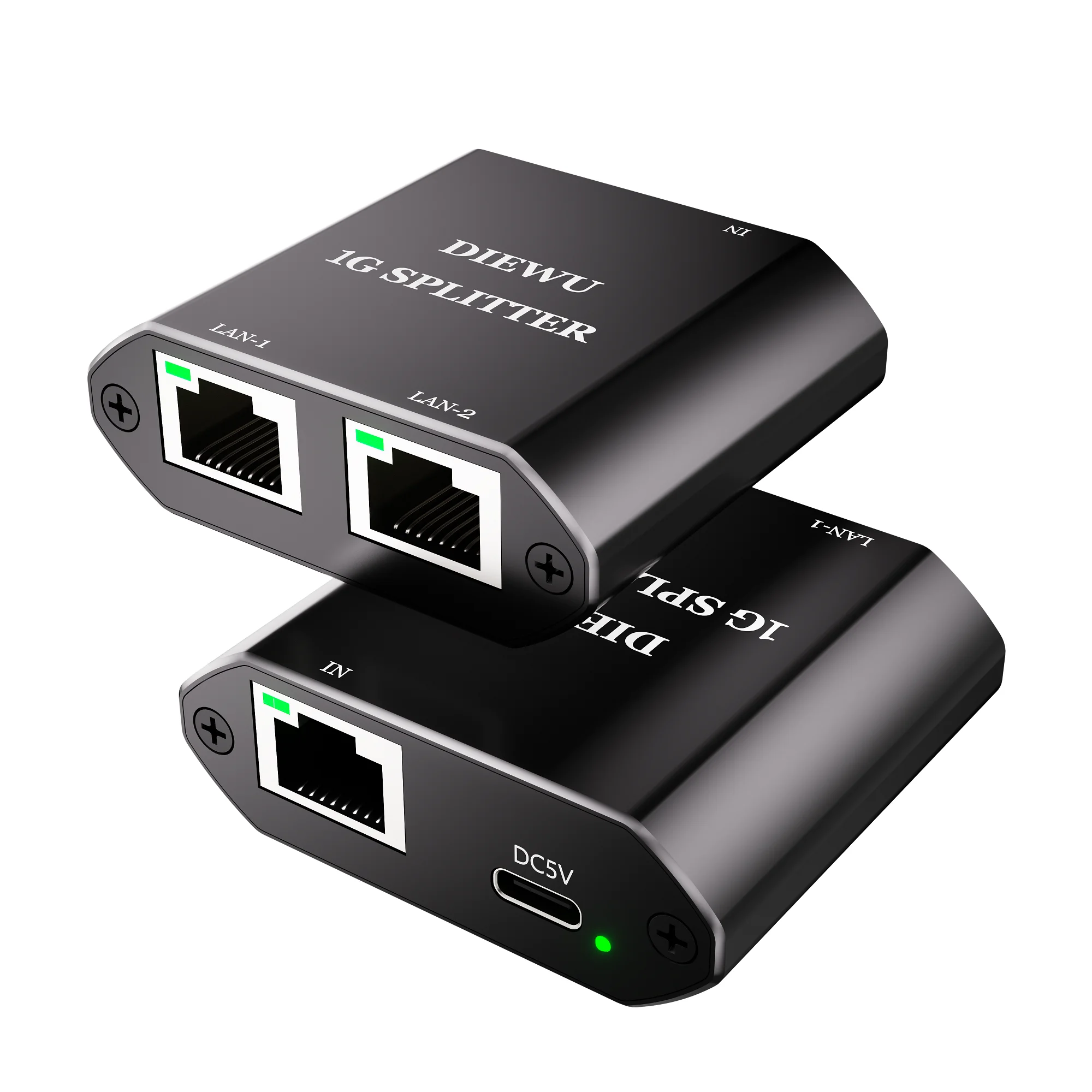 10 шт., 3-портовый 10/100/1000 Мбит/с, неуправляемый Ethernet-коммутатор, 1G, разветвитель сетевого кабеля, мини-концентратор Ethernet, автоматическое предложение, RJ45, алюминий