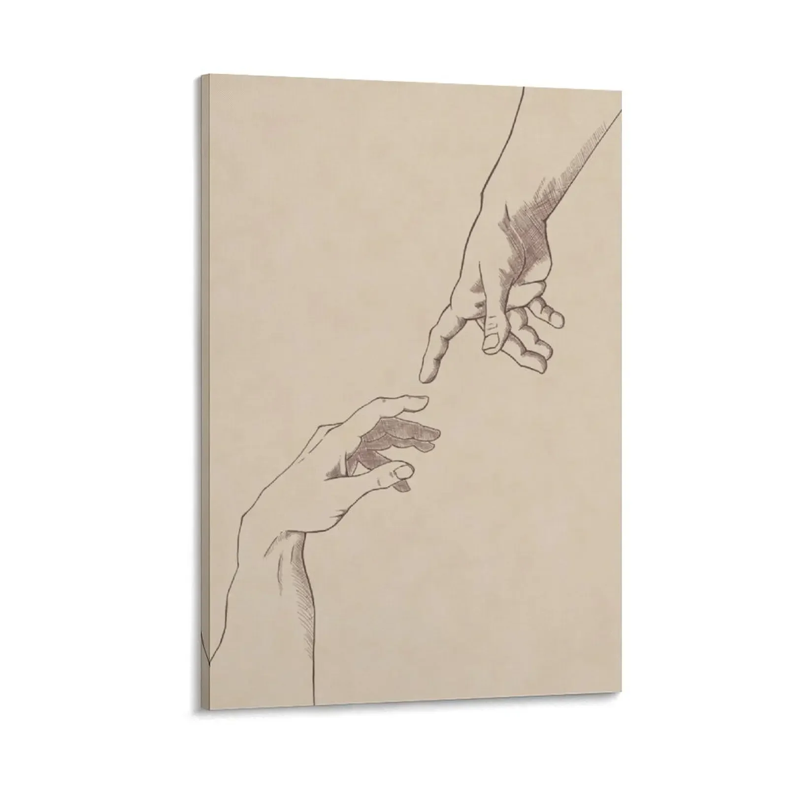 

Dark Academia: Creation of Adam Sketch Canvas Painting home decorations paintings wall decor luxury home decor