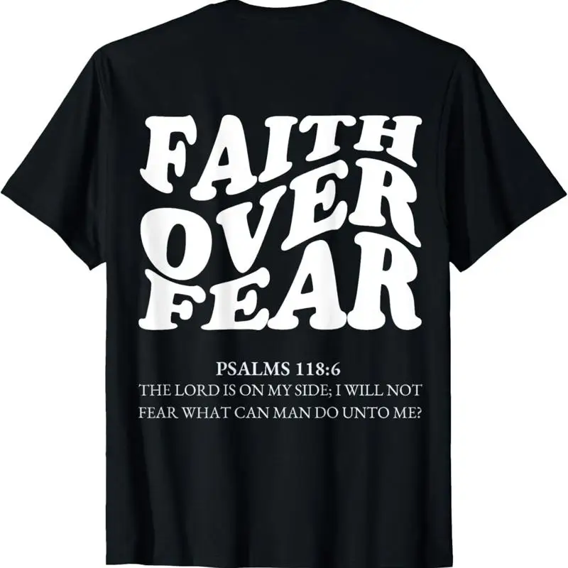 

Футболка Faith Over Fear Christian (на спине)