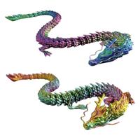3D Printed Chinese Dragon Full Body Joints Movable Home Furnishing Decoration Ornament Worth Collecting Creative Toys