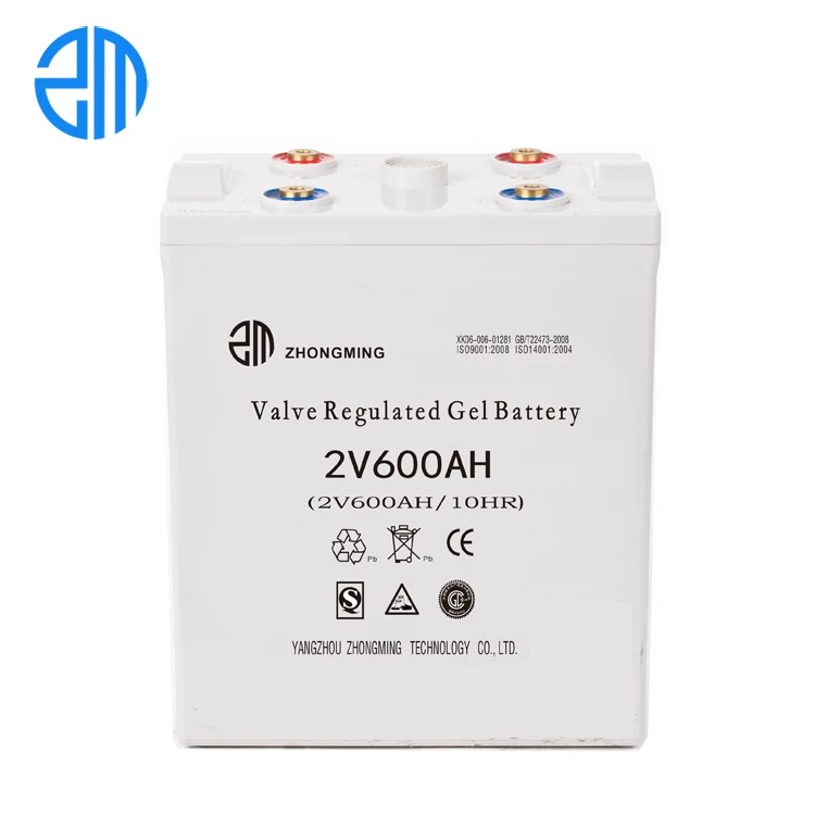 

ZM 2 volt Lead Acid Battery Deep Cycle Gel 600 AH Solar Battery 2v 600ah