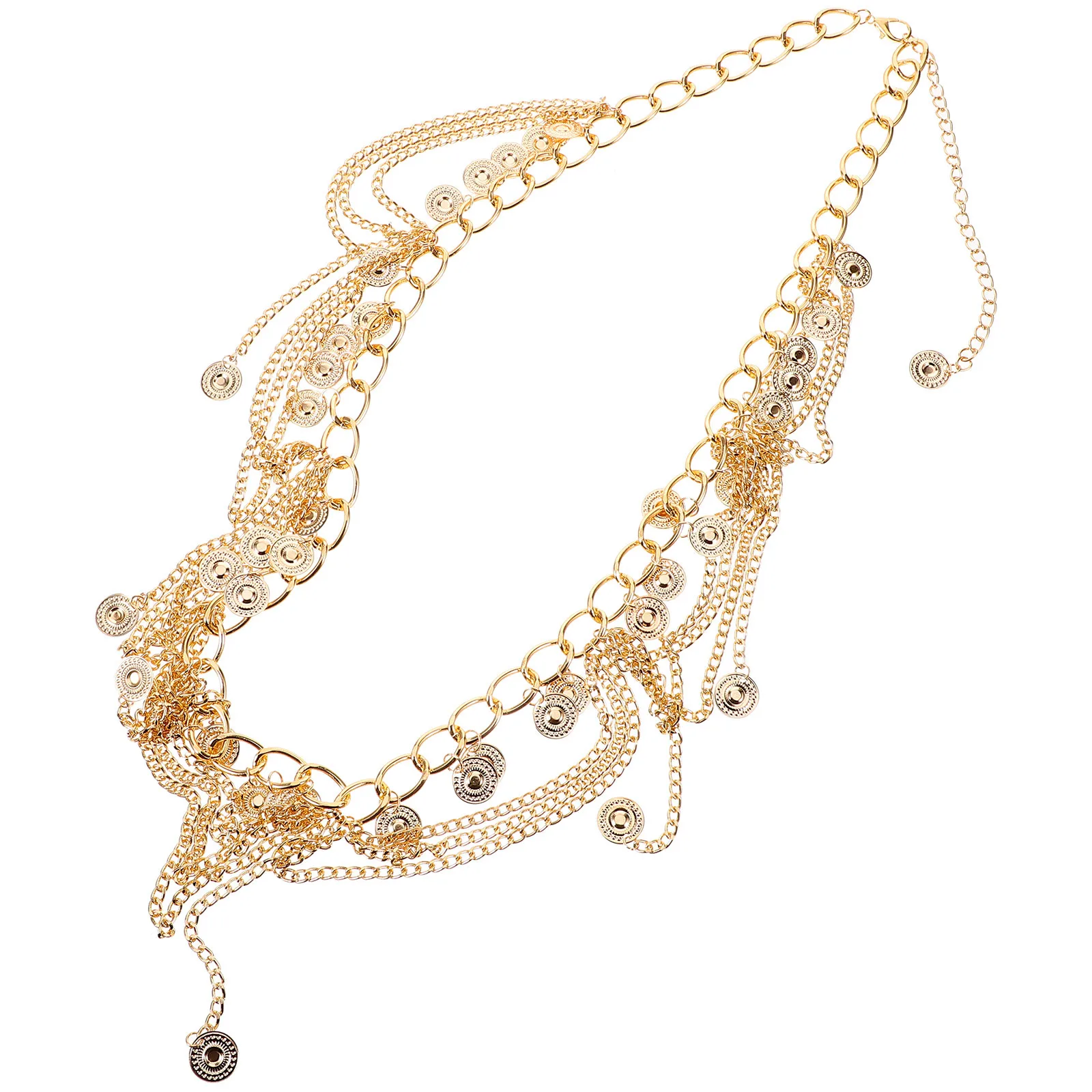 

Zinc Alloy Belly Waist Chain Tassel Stylish Beach Party Summer Festival Dance Body Chain Jewelry for Women Waist Belt