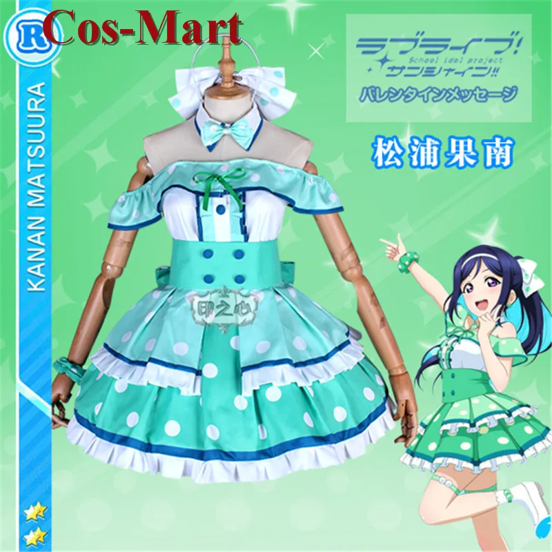 

Cos-Mart Anime LoveLive Sunshine Matsuura Kanan Cosplay Costumes Eleven Words Miss Become One Uniform Dress Role Play Clothing