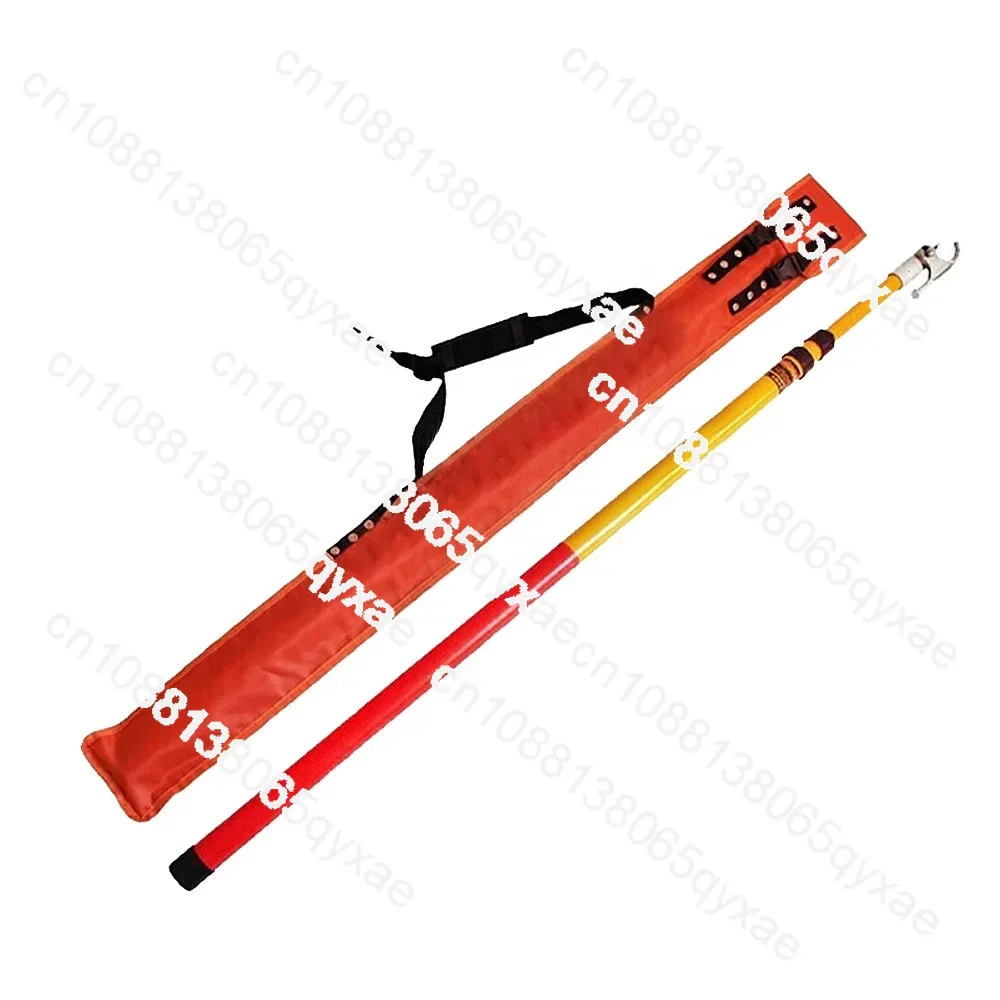 High Voltage Telescopic Fiberglass Electrical Operating Rod Stick 110kv