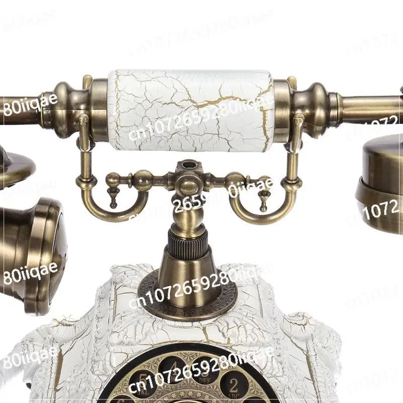 Novelty Retro Telephone Figurine Miniature Vintage Telephone House Decoration Living Room Cafe