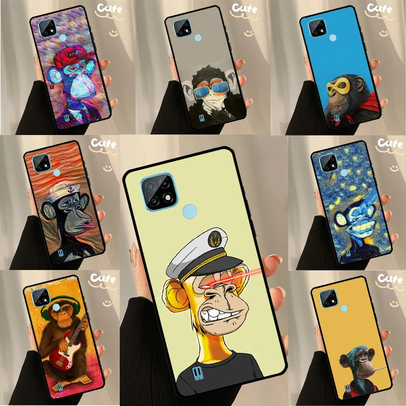 Funny Monkey Ape For Realme C55 C35 C33 C31 C30 C21Y GT Neo 5 3 2T 10 Pro Plus Oneplus 11 Nord CE 3 Lite Case