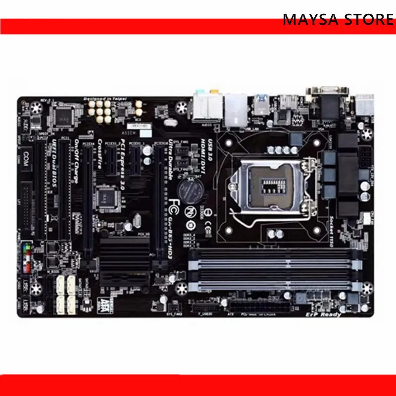 

Для Gigabyte GA-B85-HD3 материнская плата 32 ГБ LGA 1150 DDR3 ATX материнская плата 100% протестирована, полностью работает