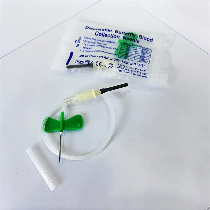 

100pcs Disposable Butterfly Needle Pet Medical Infusion Scalp Vein Set Blood Collection Needle Butterfly Catheter Needles