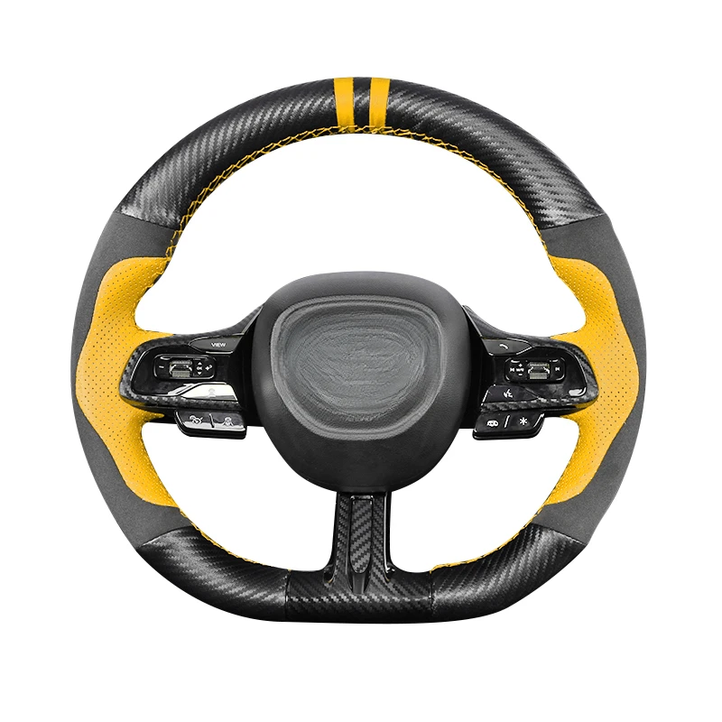 

Premium Alcantara Steering Wheel Cover for 2023 GAC Trumpchi Empow Emkoo GS3 DIY Stitch-On Design