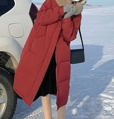 

2025 New Style Fashionable Red Loose Cotton Coat and Jacket