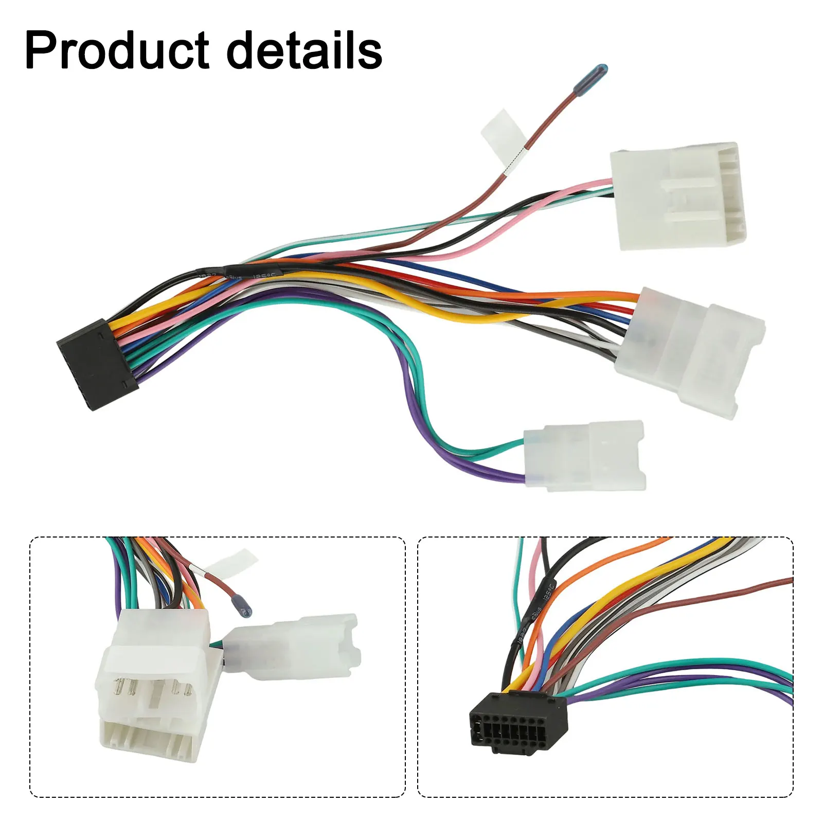Automotive Wiring Harness Radio Adaptor Features Black And White Color Scheme Reliable Performance Automotive Wiring