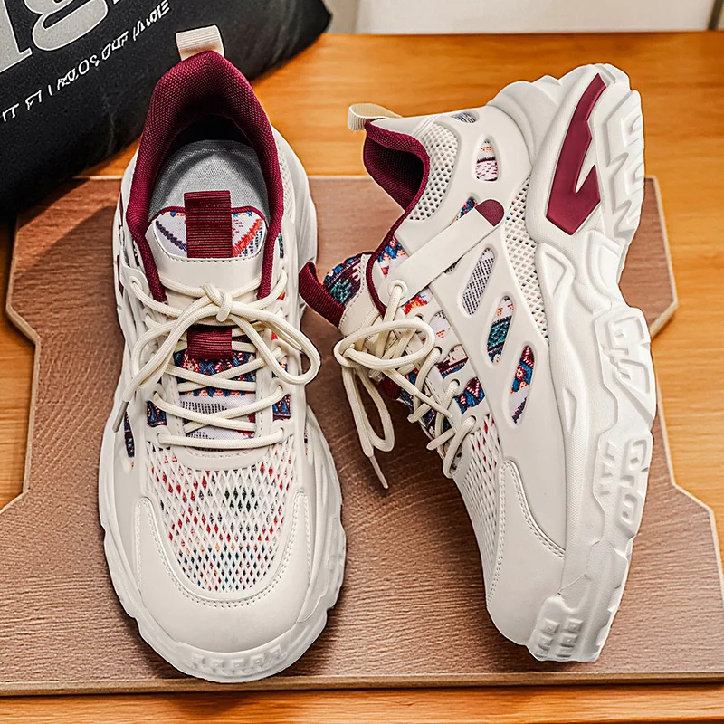 

Men's Breathable Casual Sneakers Luxury Trainer Fashion Loafers Comfortable Running Shoes for Male