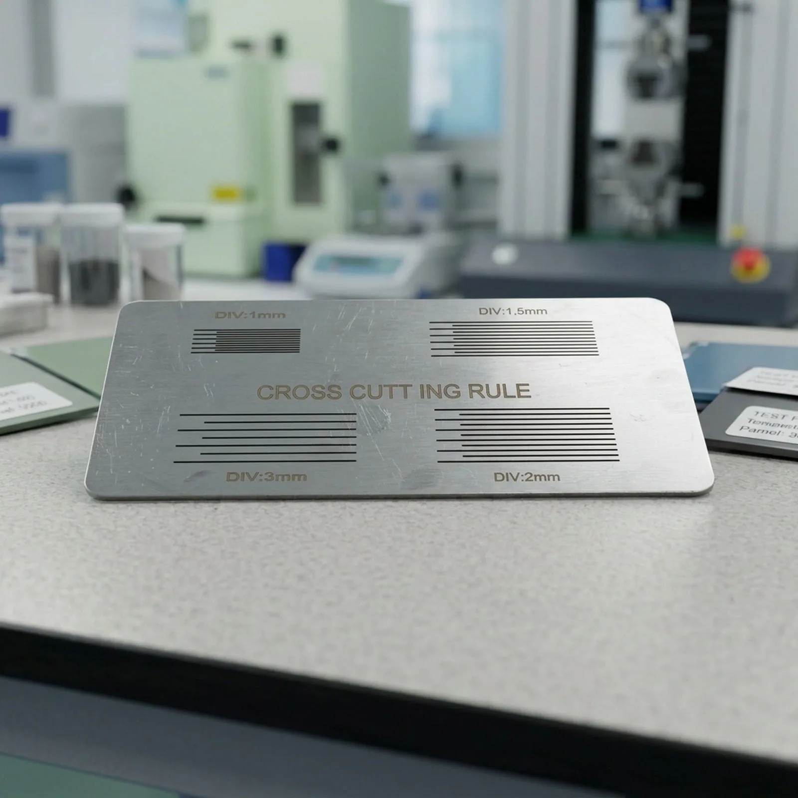Adhesion Testing 120*80mm Cross-grid Board Multiple Scratch Lengths Precise Adhesion Testing Scratch Spacing Options