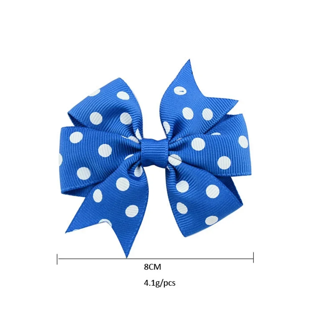 2pcs Solid Grosgrain Ribbon Hair Bows HairClips Hairpin Girl\'s Bows Boutique Hair Clip Headware Baby Hair Accessories