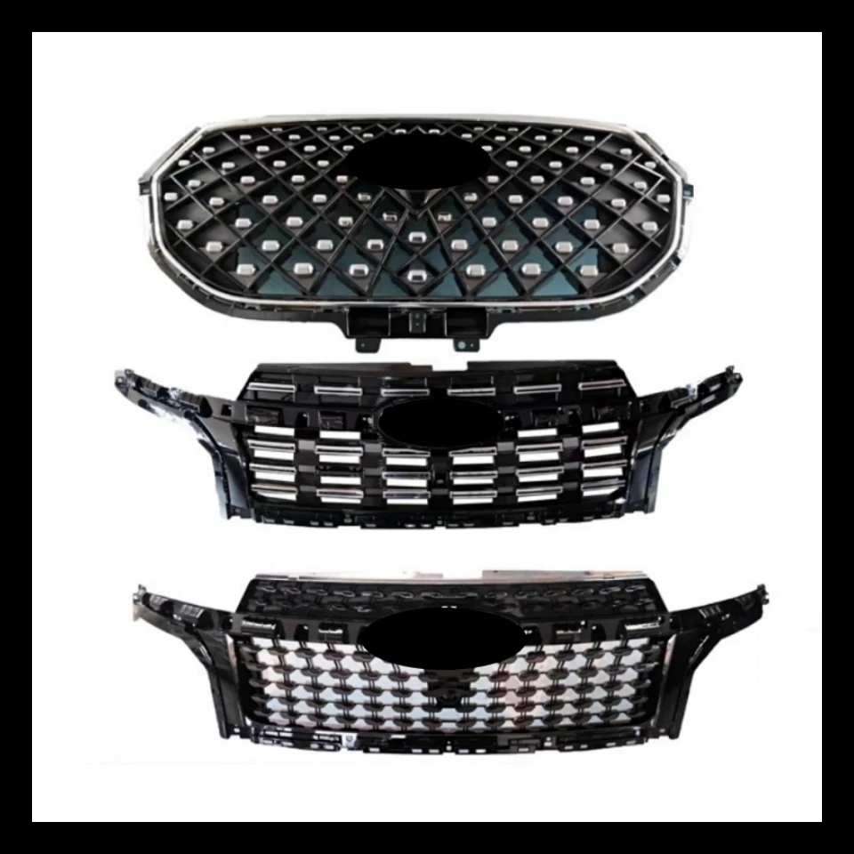 Chrome Grille Black Radiator Gill for Chery Tiggo 8 8Plus 2018-2022 Front Bumper Ner Car Grille Accessories