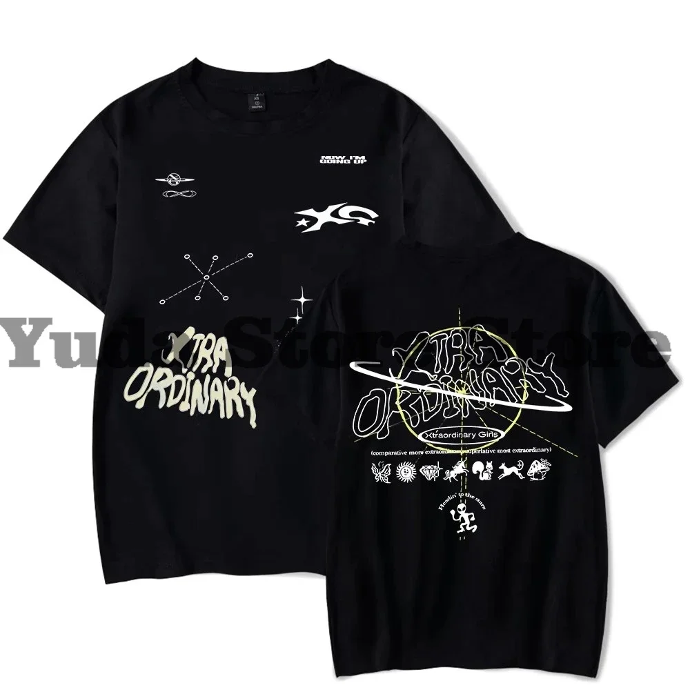 2025 XG Merch تي شيرت ألبوم جديد مروحة ميرش البدلة للجنسين موضة قصيرة الأكمام تي شيرت المرأة مريحة عصرية متعددة الاستخدامات