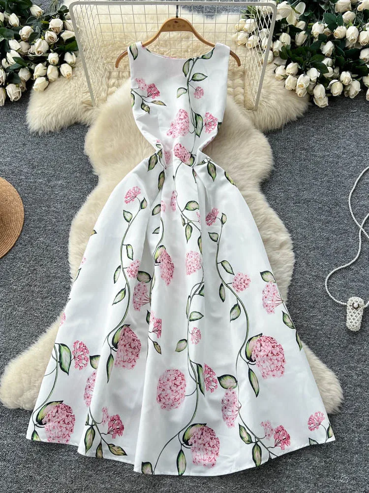 

Summer French Retro Hollow Lace Short Sleeved Dress Women's New Pink Fashionable Waist Cinching Elegant Dress S470