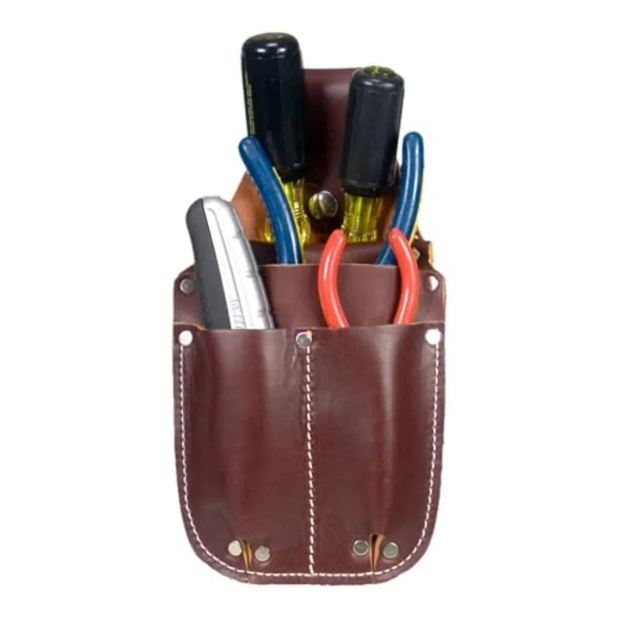 

Pocket Caddy - - 4 Pockets and Tool Holders - Belt Compatibility Up to 2" Wide - Lightweight - Made in USA