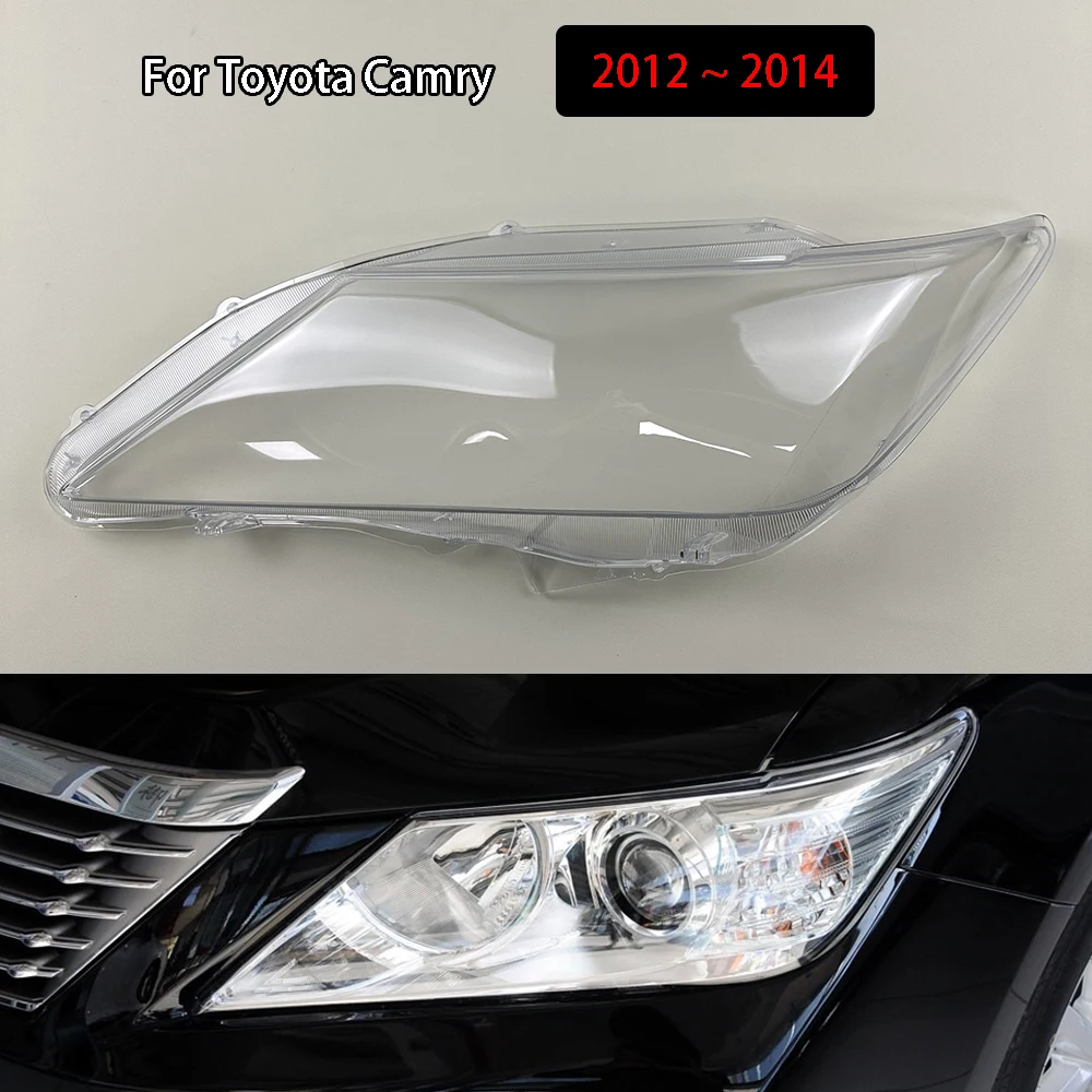 

For Toyota Camry 2012 2013 2014 Front Headlamp Cover Transparent Lampshade Headlight Shell Lamp Shade Plexiglass