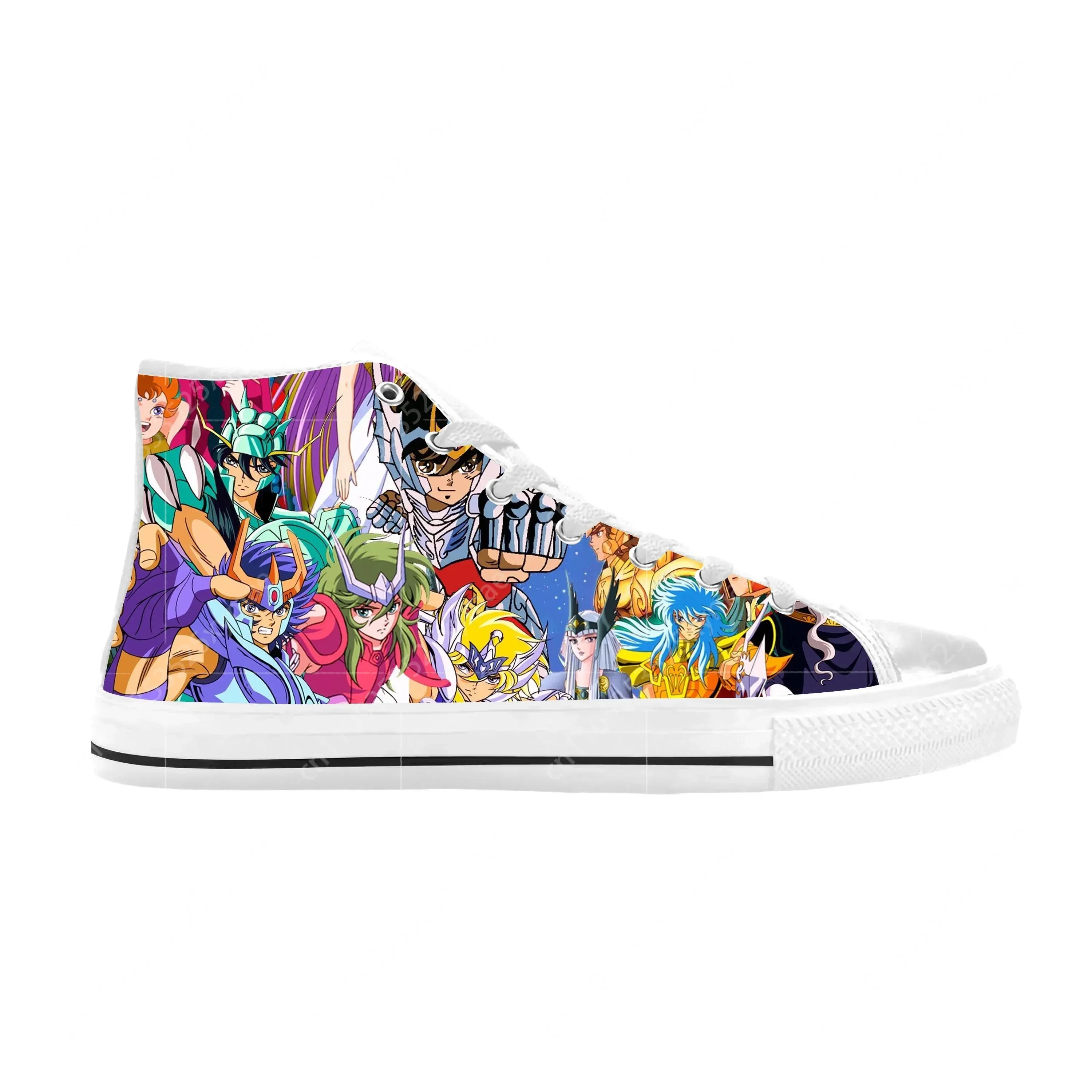 Zapatillas Deportivas de Lona con Estampado 3D de Seiya, Anime Japonés, Manga, Cómodas, Transpirables, para Hombre y Mujer