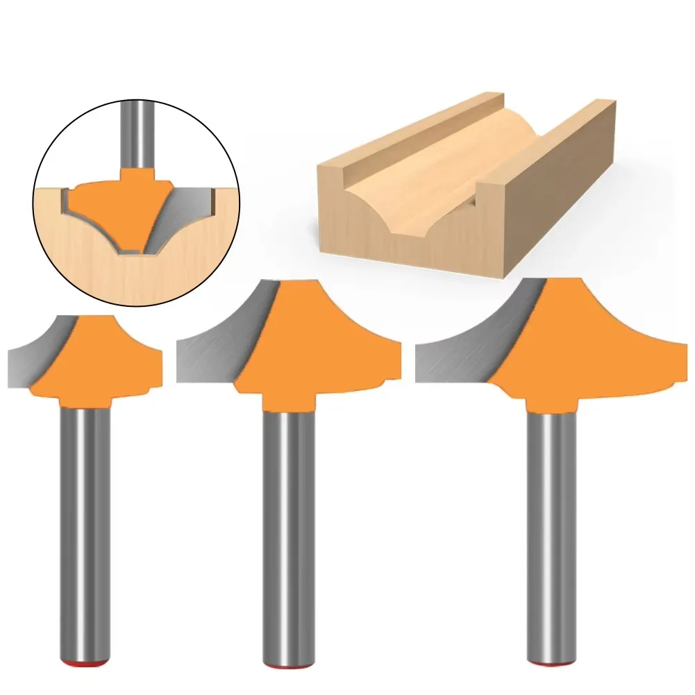 1PC 6MM Shank Milling เครื่องตัดไม้แกะสลักทังสเตนคาร์ไบด์ Cnc Router บิตเครื่องตัดไม้ปลายเปิดแกะสลักรอบ Bits