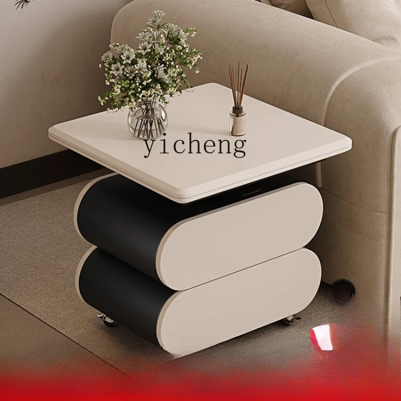 

ZZ minimalist coffee table foldable mobile lifting multi-functional sofa household trolley creative coffee table