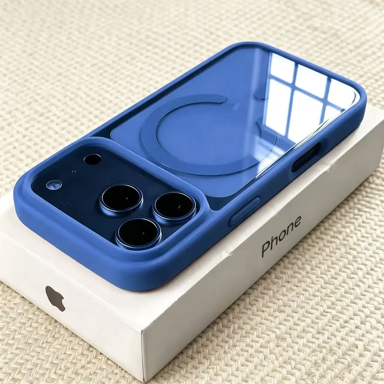 Fundas de Teléfono Modernas con Carga Inalámbrica Magsafe para iPhone 18 Pro Max, 17 Pro Max 5G, Parte Trasera Acrílica Transparente HD, TPU+PC, Resistentes a Impactos