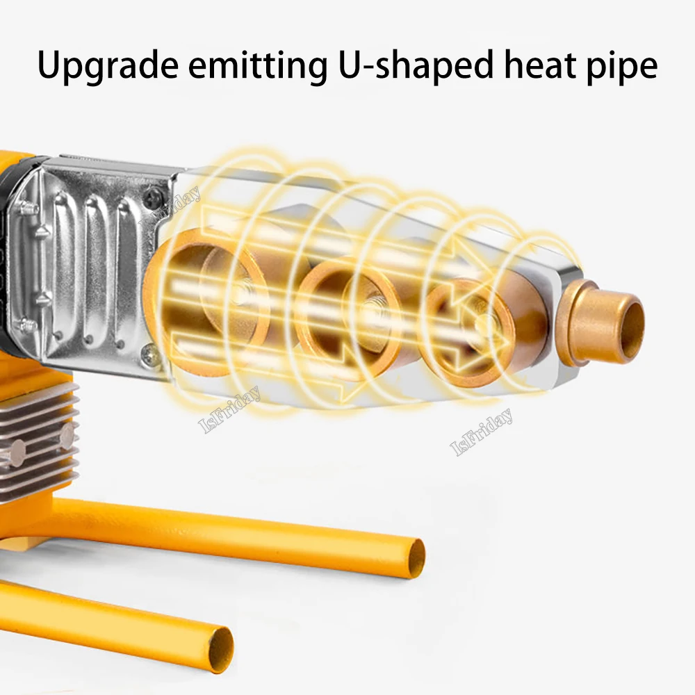 600W/800W/1000W Tubo Máquina De Solda Tubo Ferro De Solda De Plástico PP/PPR/PB/PE/PP-C Tube Aquecimento Ferramenta De Fusão Quente