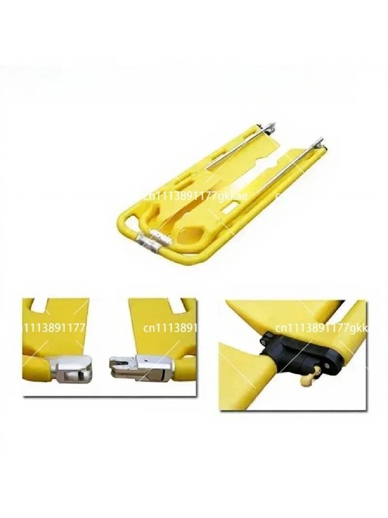 Medical Scoop Stretcher for Emergency Patient Transfer, High Strength Plastic Separable Type, Lightweight Rescue Equipment