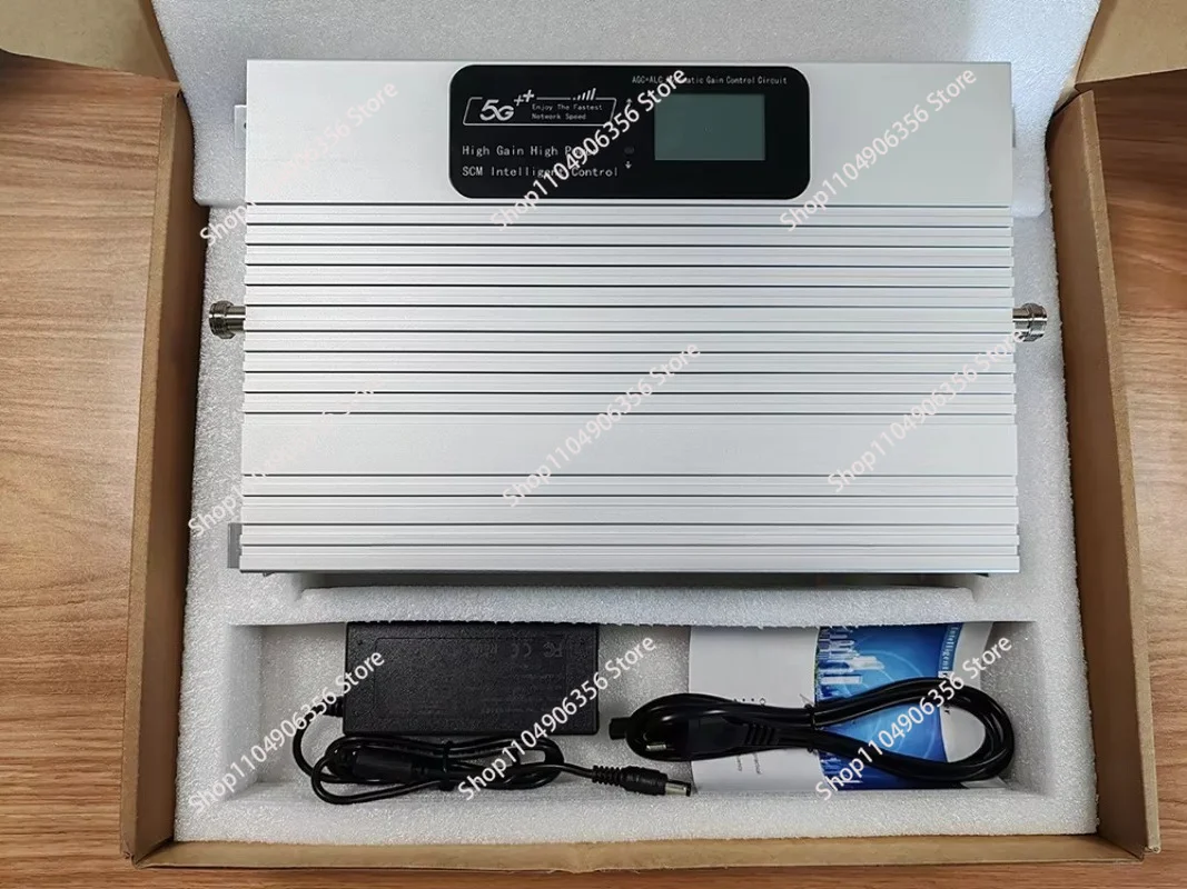 3G 4G 5G Signal Booster 700MHz 2300MHz High Gain Signal Amplifier with AGC ALC, Network Repeater for Office & Rural Areas